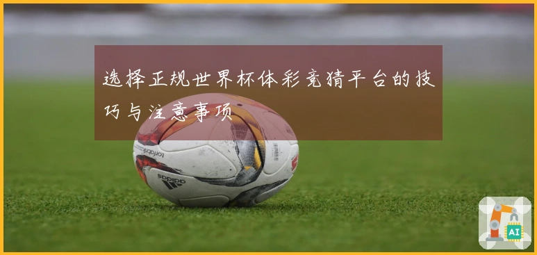 选择正规世界杯体彩竞猜平台的技巧与注意事项